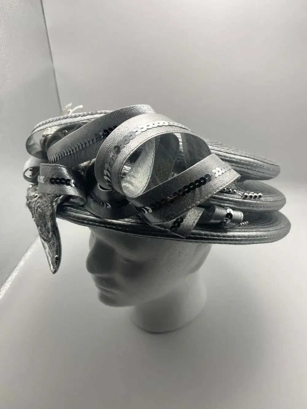 Ms Divine Vintage Silver Lace KY Derby - Bridal - Costume Elegant Beauty